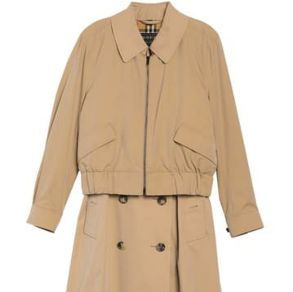 Burberry Layered Bomber & Trench Twofer Ja… - Picture 2 of 14